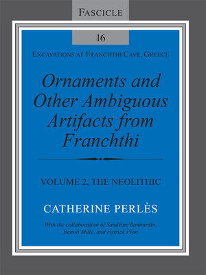 cover image of Ornaments and Other Ambiguous Artifacts from Franchthi